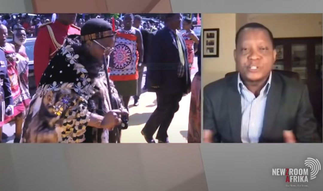 Chris Maroleng on Newzroom Afrika as he discusses the pro-democracy protests in Eswatini