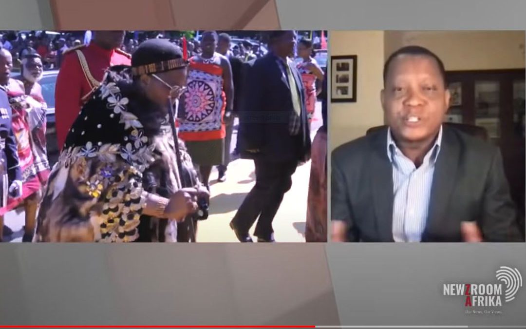 Chris Maroleng on Newzroom Afrika as he discusses the pro-democracy protests in Eswatini