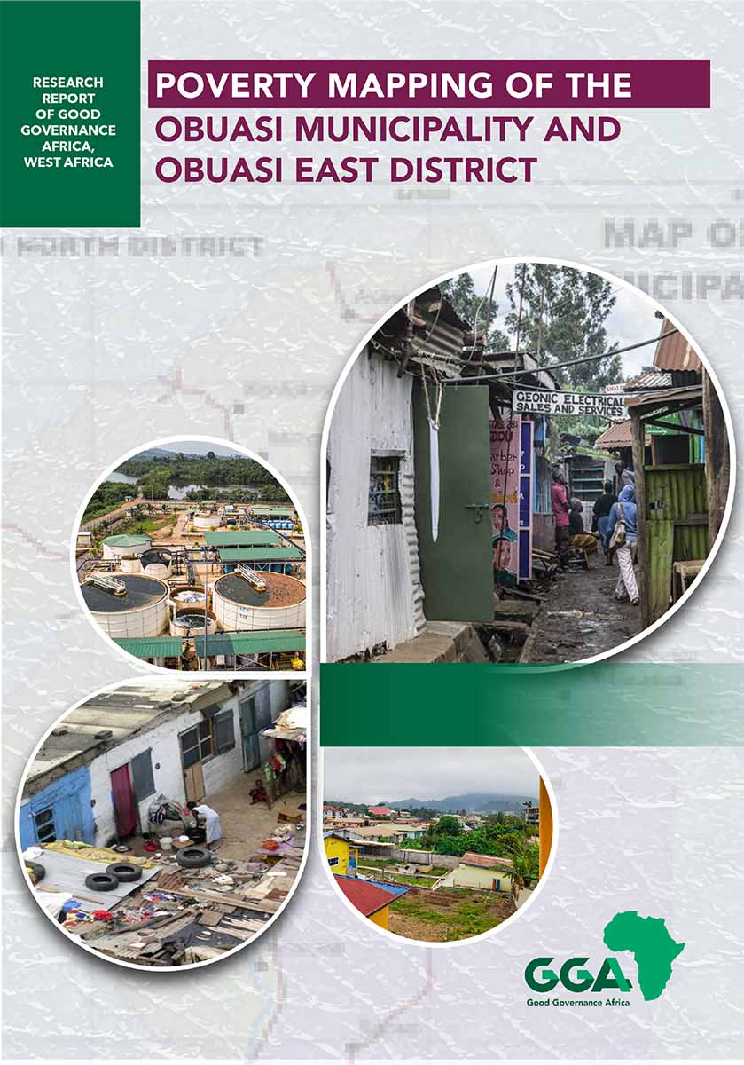 Poverty mapping of the obuasi municipalityand obuasi east district big