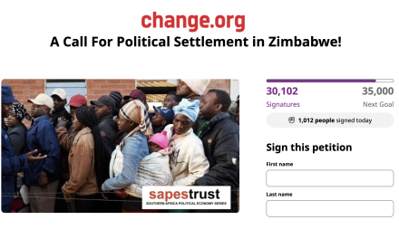Please sign petition for a transitional government in Zimbabwe!