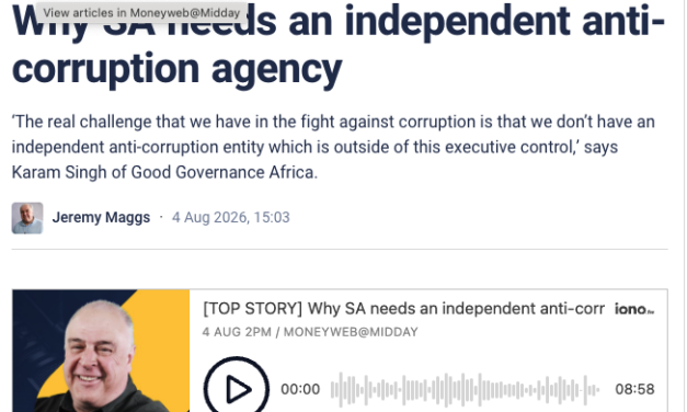 Why SA needs an independent anti-corruption agency